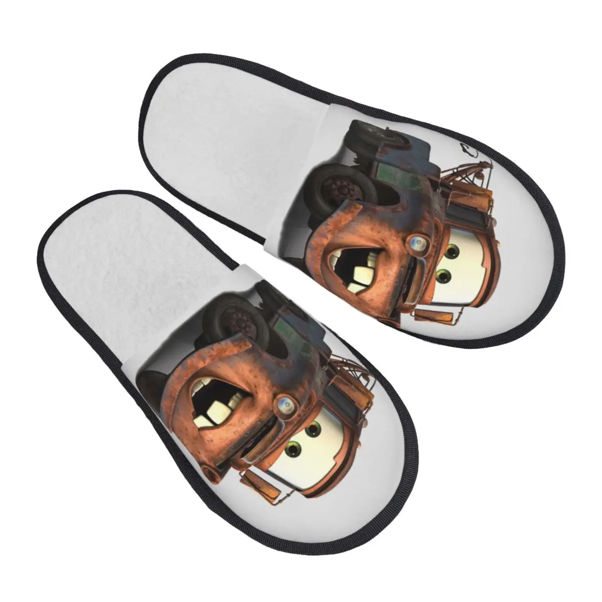 

Комфортные тапочки Lightning McQueen Mater с эффектом памяти, женская домашняя обувь для отеля