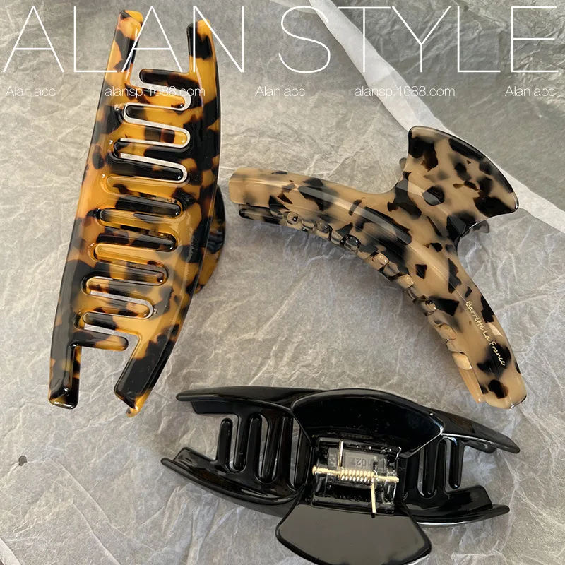 Acetate hair grab leopard print large claw hair clip hair accessories украшения для волос 머리핀  заколки для волос hair claw