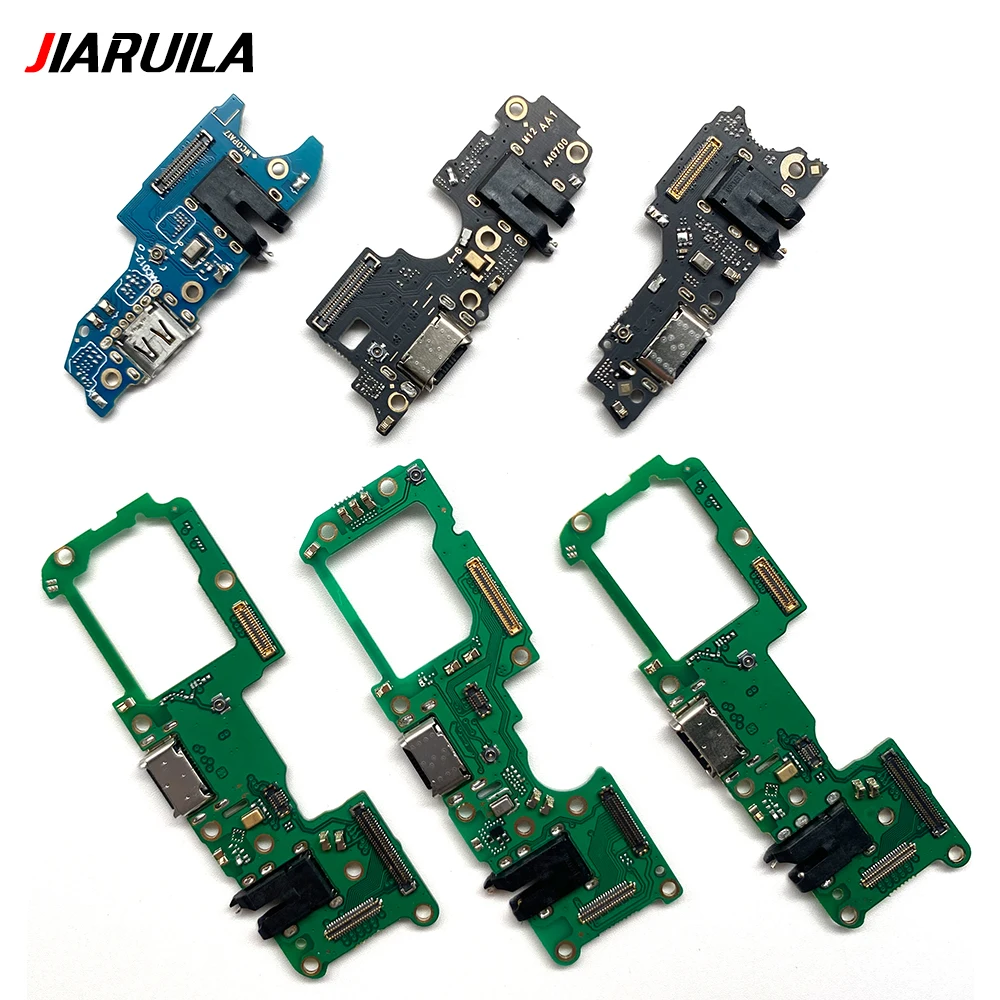 New USB Charging Port Mic Microphone Dock For Oppo A15 A15S A17 A32 A55 5G A93 A96 5G Connector Board Flex Cable Repair Parts
