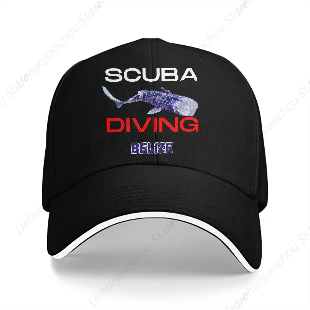 Belize Unisex Baseball Caps Peaked Cap Shark Scuba Diving Sun Shade Hats for Men Women