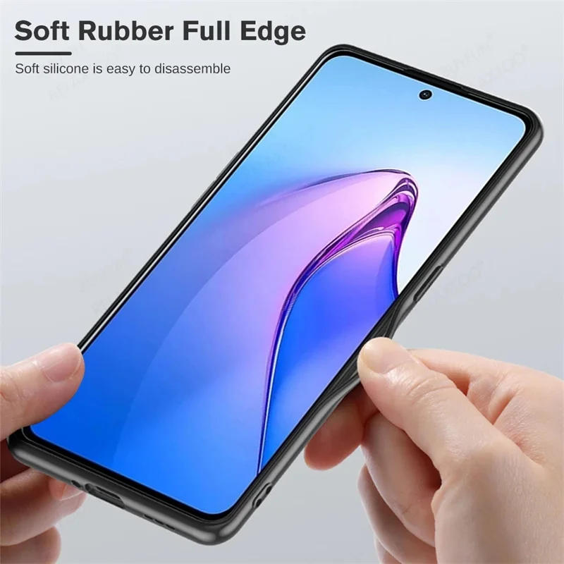 Casing ponsel kulit domba magnetik mewah, casing ponsel kulit domba magnetik mewah untuk Oppo Reno8 5G, penutup belakang tahan guncangan