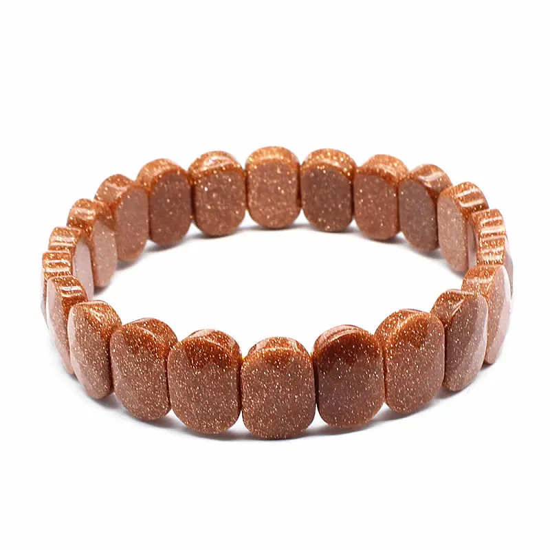 Mehrflächige Perlen 10x14mm Armband Naturstein Armband Achat Obsidian Kristall Quarz Einfaches Armband Geburtstag Weihnachten Geschenk – Detail 9