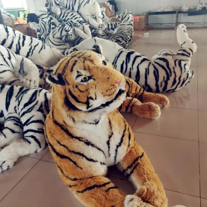 Biggest Simulation Domineering Animal Tiger Plush Toy Giant Amazing Realistic Tigers Collection Photography props Deco 87inch