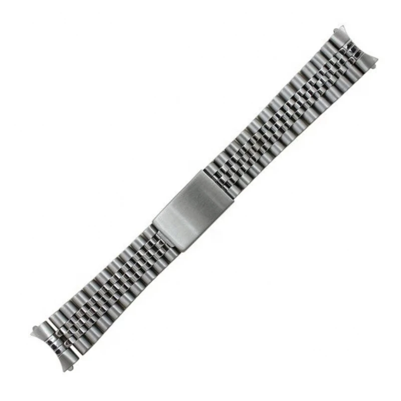 316L Stainless Steel 18mm 19mm 20mm Brushed Vintage jubilee Oyster Curved End Watch Band Strap Bracelet Fits For RLX Watch