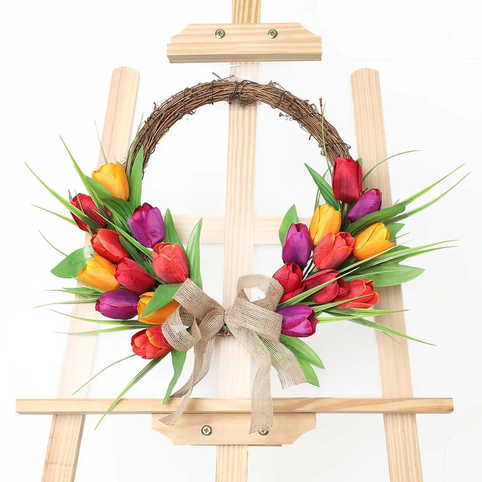 

Искусственный цветочный венок для входной двери, украшение для гостиной, спальни, дома, окна, стены, свадьбы, для использования внутри и снаружи помещений