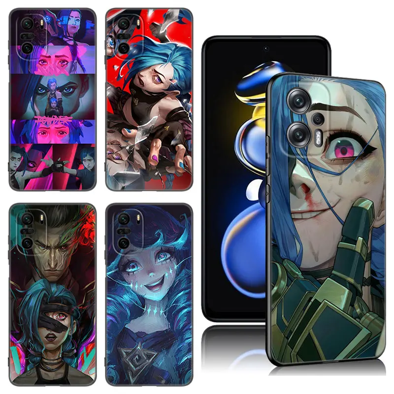 L-League of legends Phone Case For Xiaomi POCO X3 X4 NFC F5 M2 M3 M4 M6 X5 Pro F3 F4 GT 5G C31 C55 M5S Black Silicone Cover