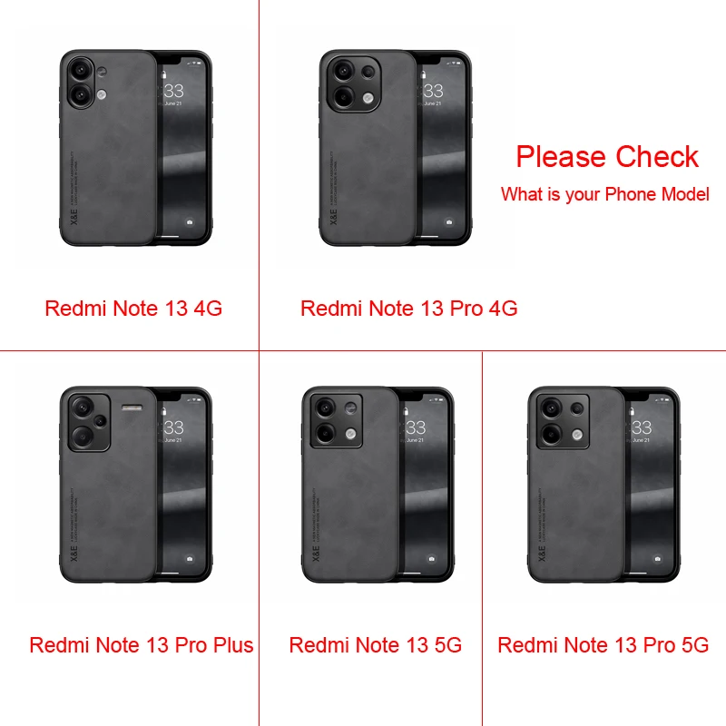 حافظة جلدية مغناطيسية لهاتف Xiaomi Redmi Note 13 Pro Plus 5G 4G إصدار Note13 13Pro ProPlus 13ProPlus تدعم أغطية تثبيت السيارة #2