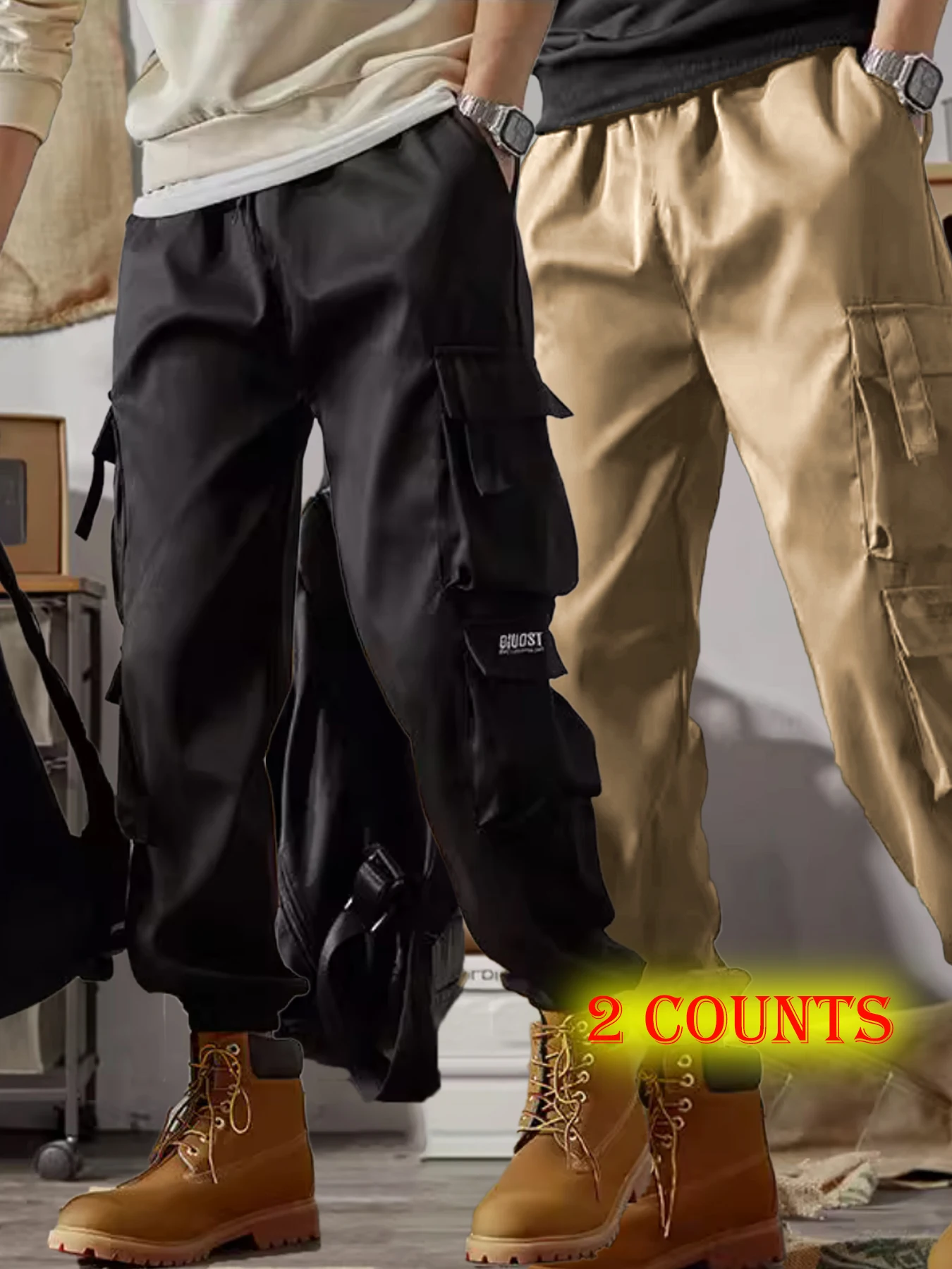 

Outdoor quick drying paratrooper work pants men 2025 summer thin loose straight tube hanging charge curved knife casual pants