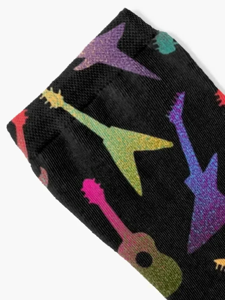 Guitars Socks hiking hip hop gifts Antiskid soccer Socks Woman Men's