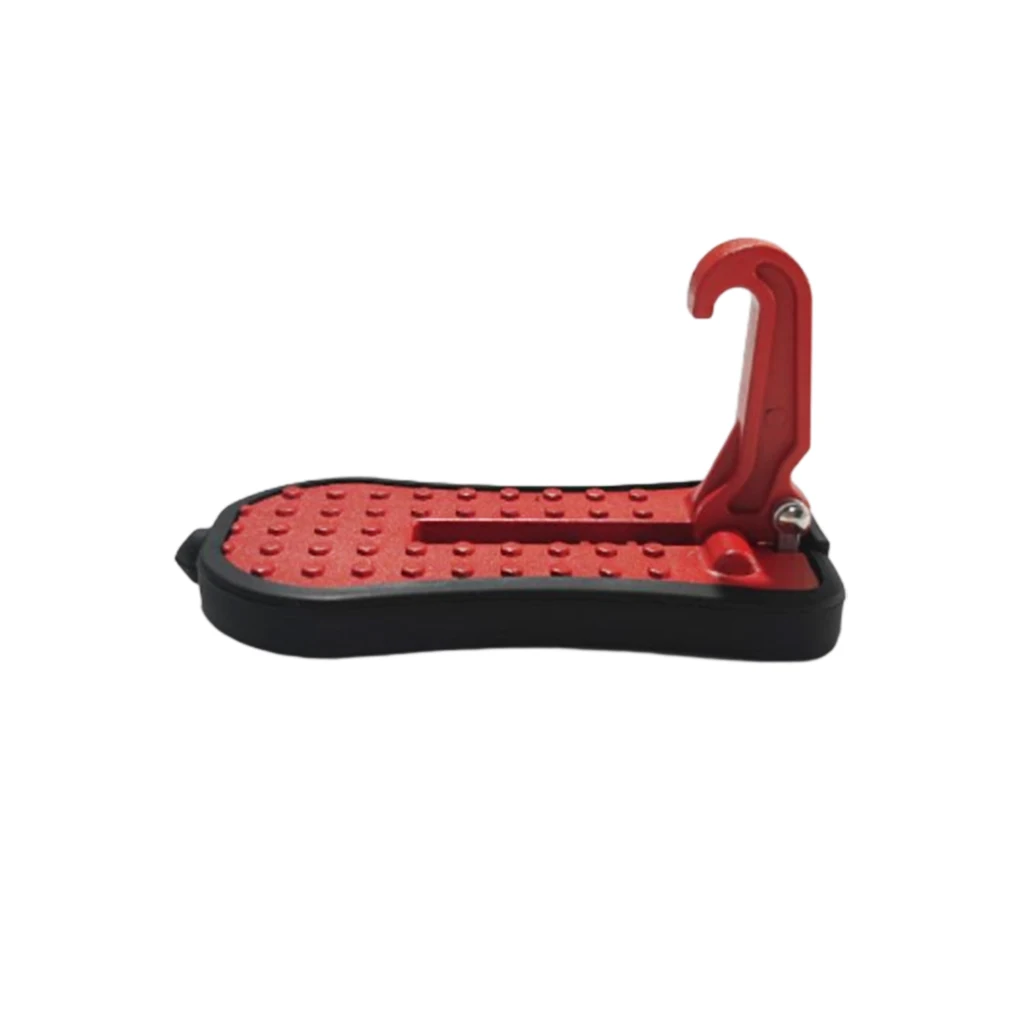 

Car Pedal Aluminum Alloy Wear-resistant Waterproof Roof Rack Step Safety Hammer Anti-skidding Flexible Doorsteps Black