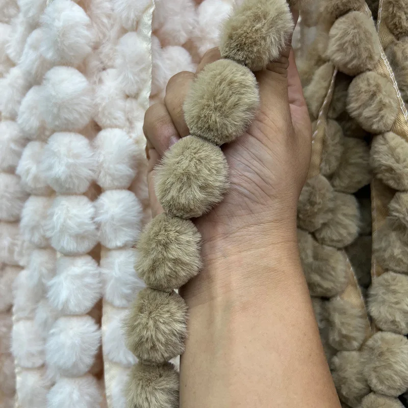 

3 см имитация кроличьей шерсти, шарик, меховая полоска, ювелирные изделия, плюшевые аксессуары Hanfu, одежда, занавеска, кружевные аксессуары