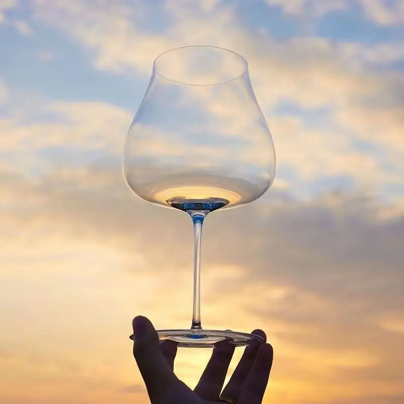 

BurgundyWhite Wine Glass Super ThinLight Sensory Tasting Crystal Elegant ChampagneGoblet Luxury Hand BlownDrinkware for Gift Box