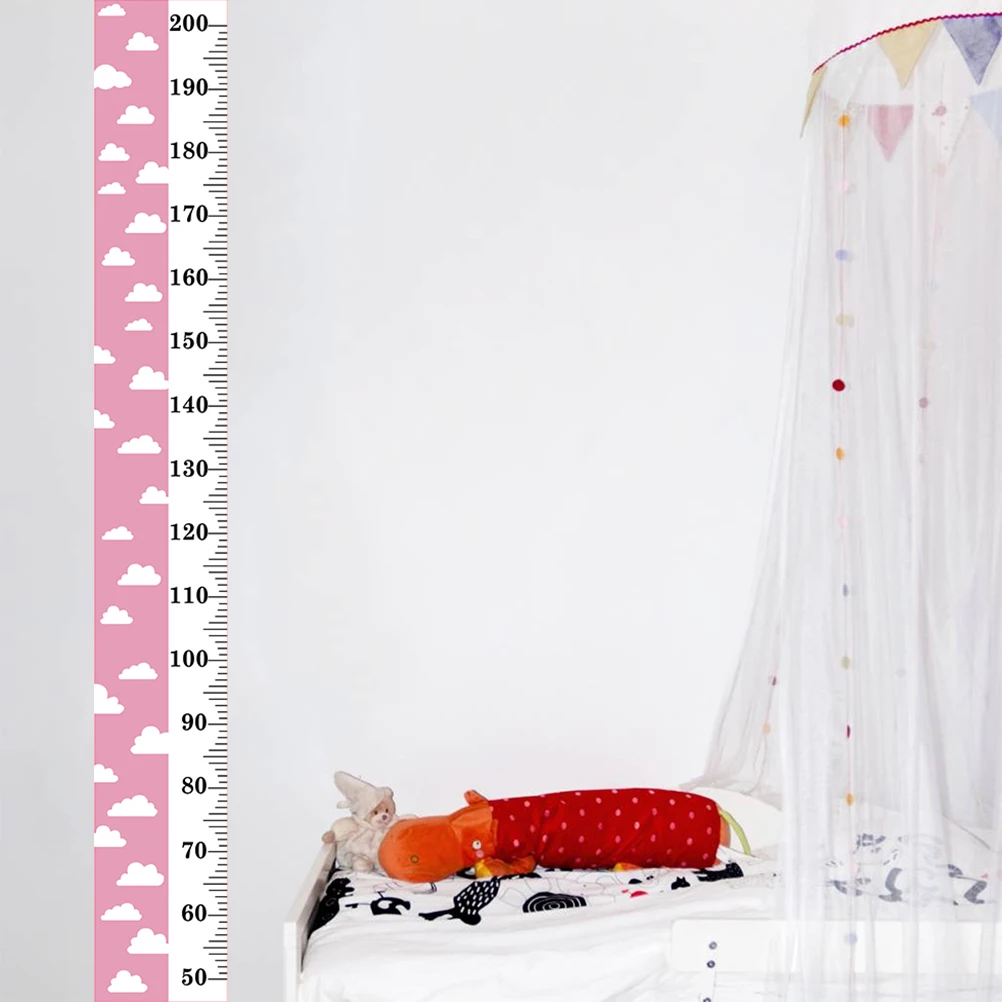 

Wall Ruler Growth Chart Height Measurement Canvas Baby Growth Chart Sturdy Waterproof Decor Nursery Bedroom Easy