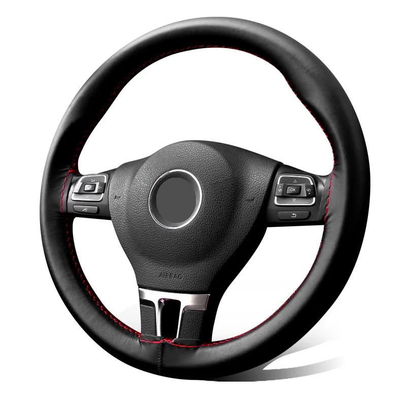 New Hand-stitched Genuine Leather Car Steering Wheel Cover 38cm /15inch For BMW X5 E53 E70 F15 G05 X1 F48 X3 F25 X6 E71 X2 F39 view 2