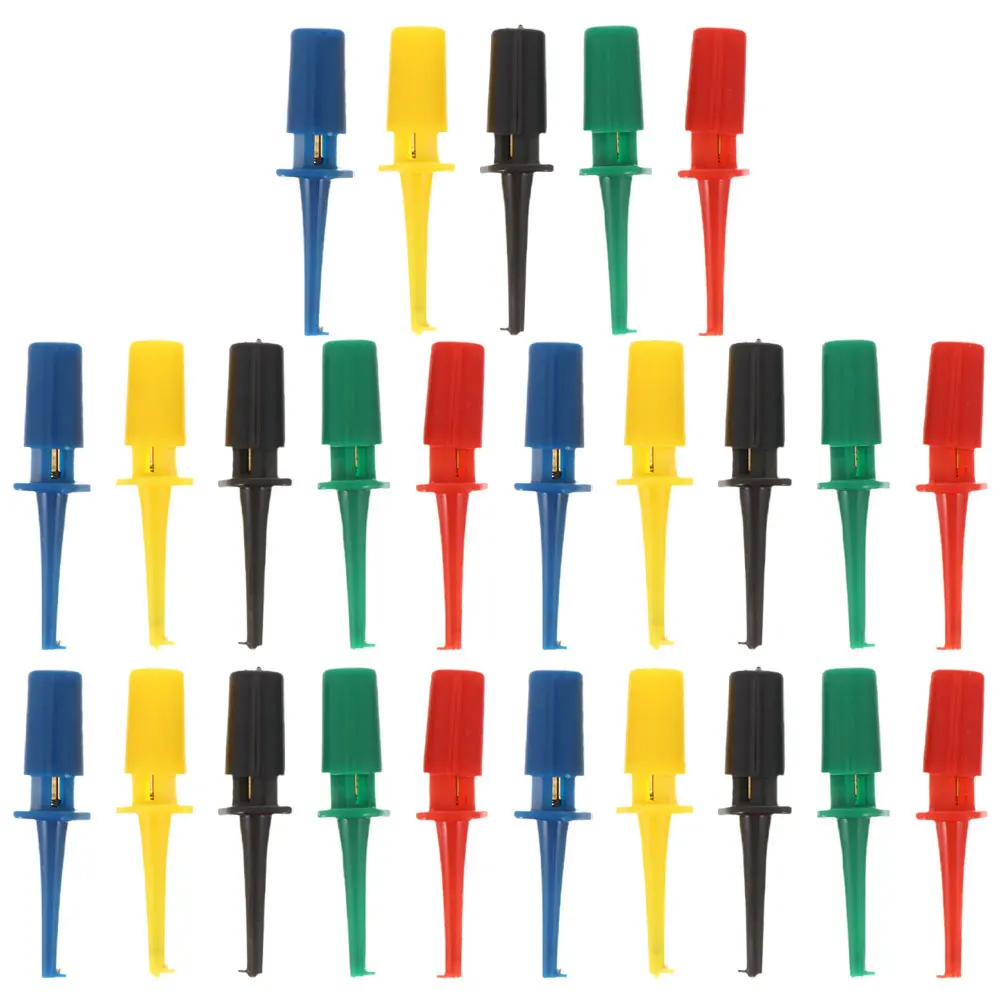 

30Pcs Electronic Test Hook Clips Rounded Head Multimeter Set for Electrical Testing Circuit Board Repair Grabber Probes