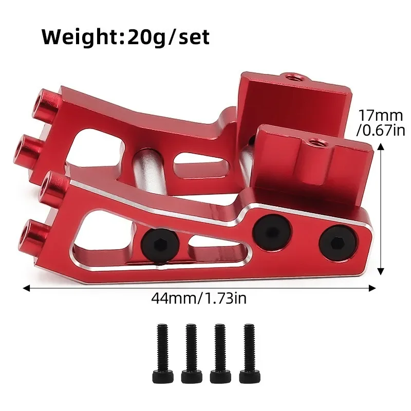Jeu de montage d'aile arrière en métal pour Arrma Typhon Grom 223S BLX Typhon Grom MEGA 1/14 RC, pièces de mise à niveau de voiture, accessoires