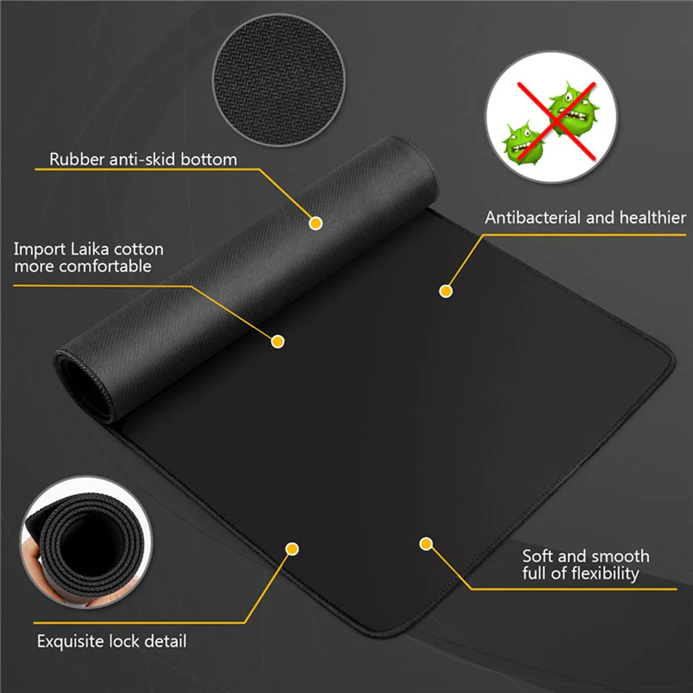 Imagem -05 - Desenhos Animados Cat Mouse Pad para Gamer Desk Mat Gaming Mats Teclado Carpet Grande Velocidade Mousepad Acessórios de Escritório 900x400