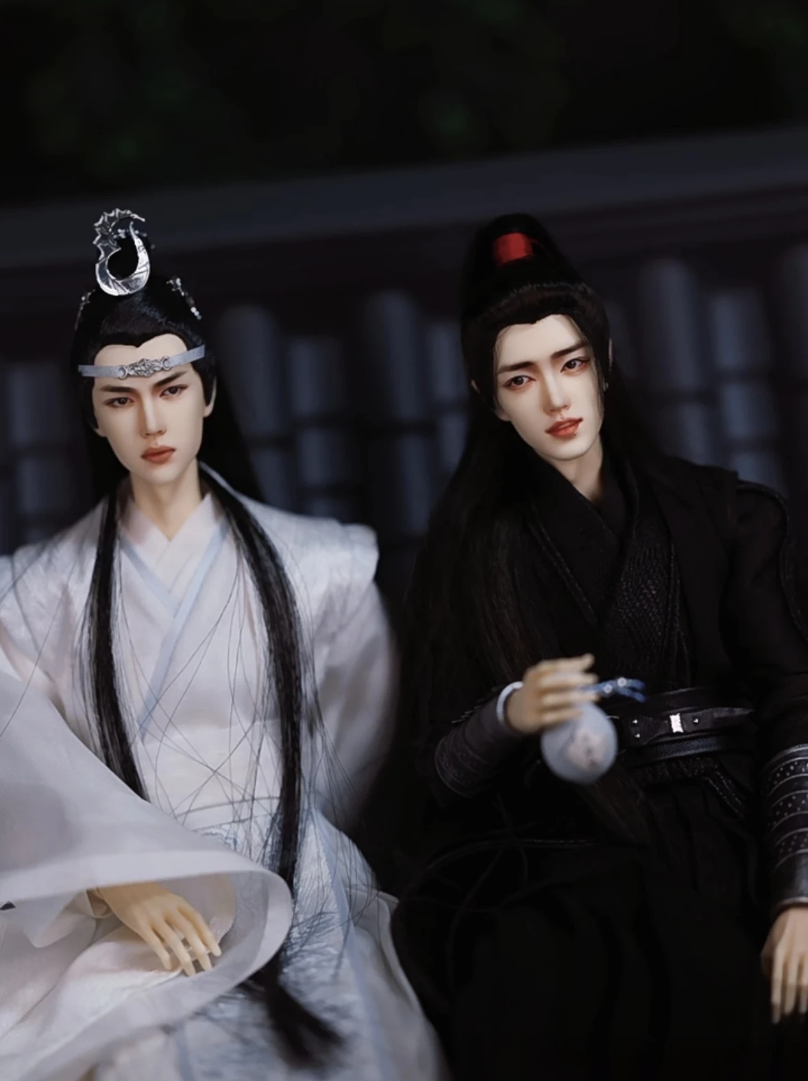 1/6 Figure BJD Doll Wang Yibo The Untamed Realistic Top Quality MDZS Lan Wangji White Lan Zhan Head Body 30cm Tall Limited Art