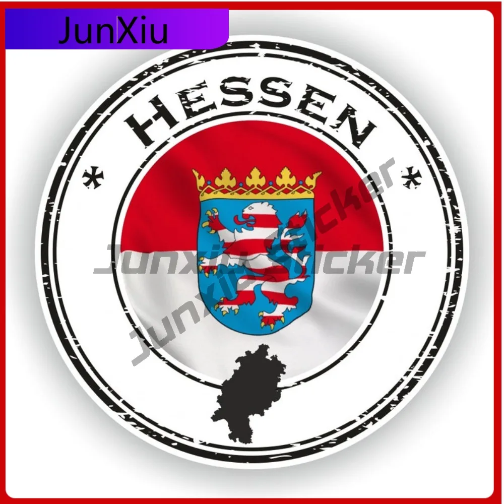 

Hessen Seal Round Country Emblem Flag Design Creative Funny Car Vinyl Decal Adhesive Sticker Outdoor Waterproof Scratch-Proof