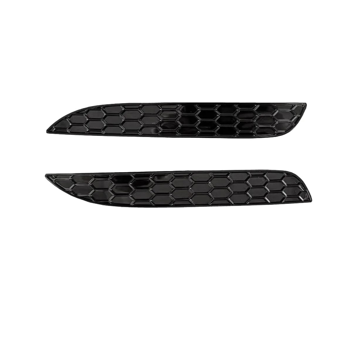 2Pcs Modified Glossy Honeycomb Tail Rear Fog Lamp Cover Trim Styling Sticker for Golf 6 R20 Rear Bar Reflector