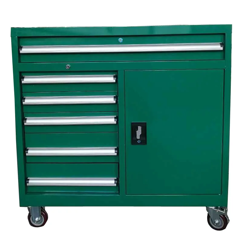 

2025 Green tool cart - drawer-type heavy-duty hardware multi-functional tool repair vehicle workshop workstation cart cabinet