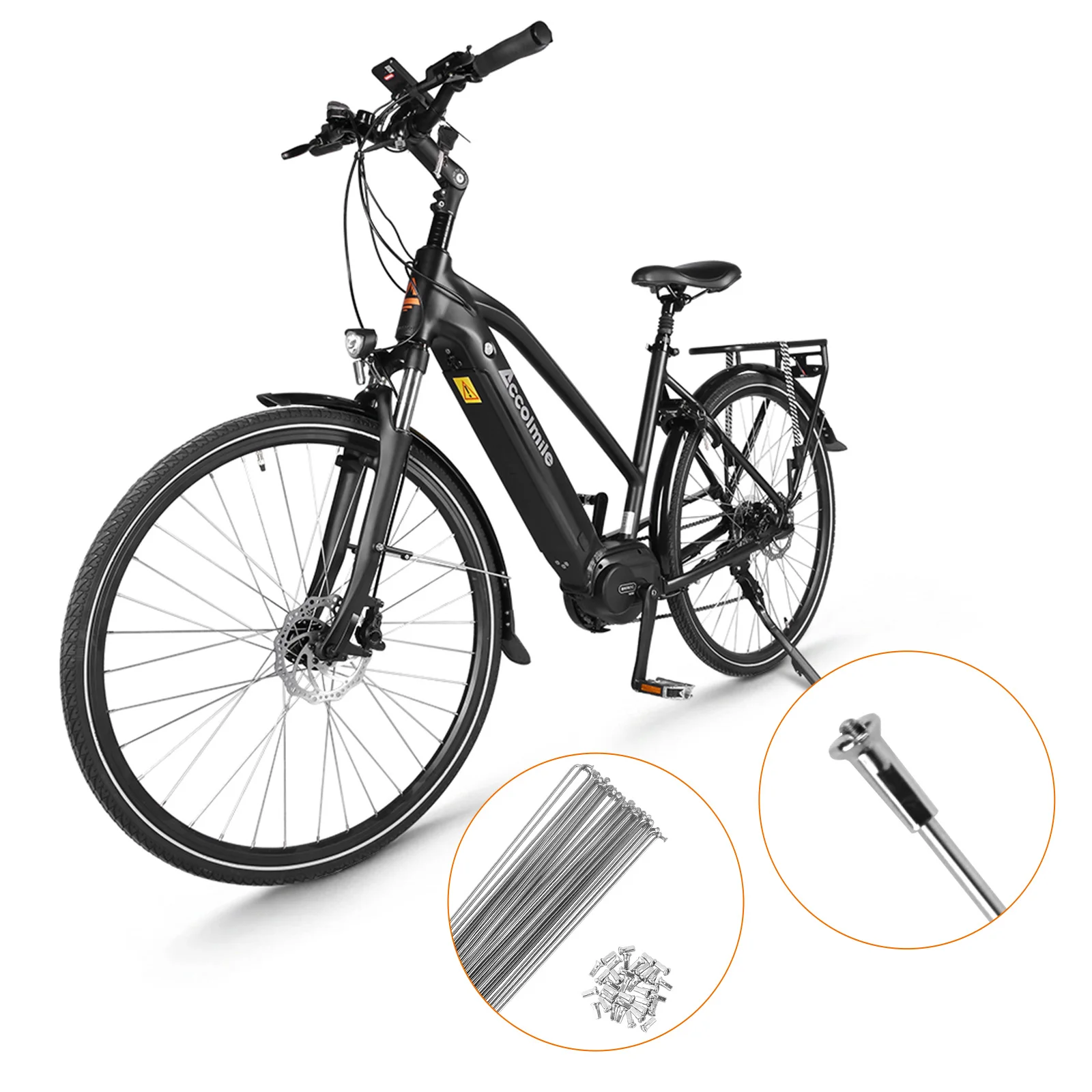 Dreamdahs 36Pcs Bicycle Spokes 13G For Road MTB Bike Cycle 13g Stainless Steel Spokes 285MM With Nipples Bike Accessories