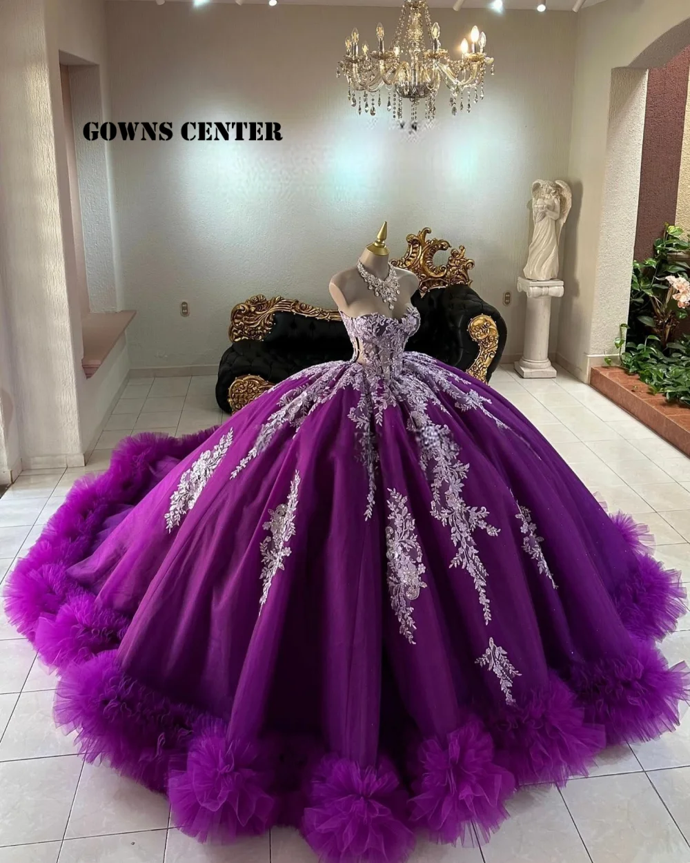 

Серебряная аппликация Фиолетовые платья Quinceanera Бальное платье с бусинами 2026 Роскошное платье на день рождения Мексиканские платья de xv años по индивидуальному заказу