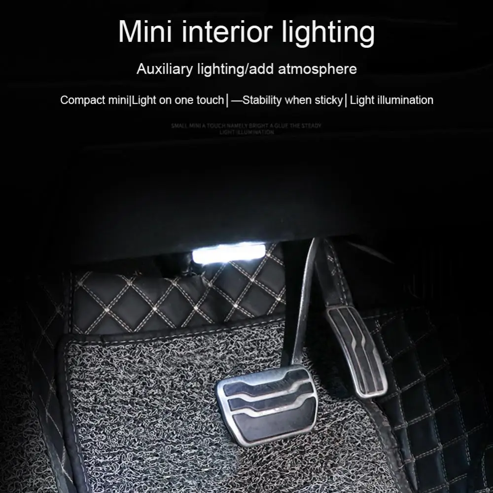 1/2/4PCS LED Car Styling Night Light Mini USB Charge Four Color Car Door Light Car Interior LED Sensor Light Touch Sensor