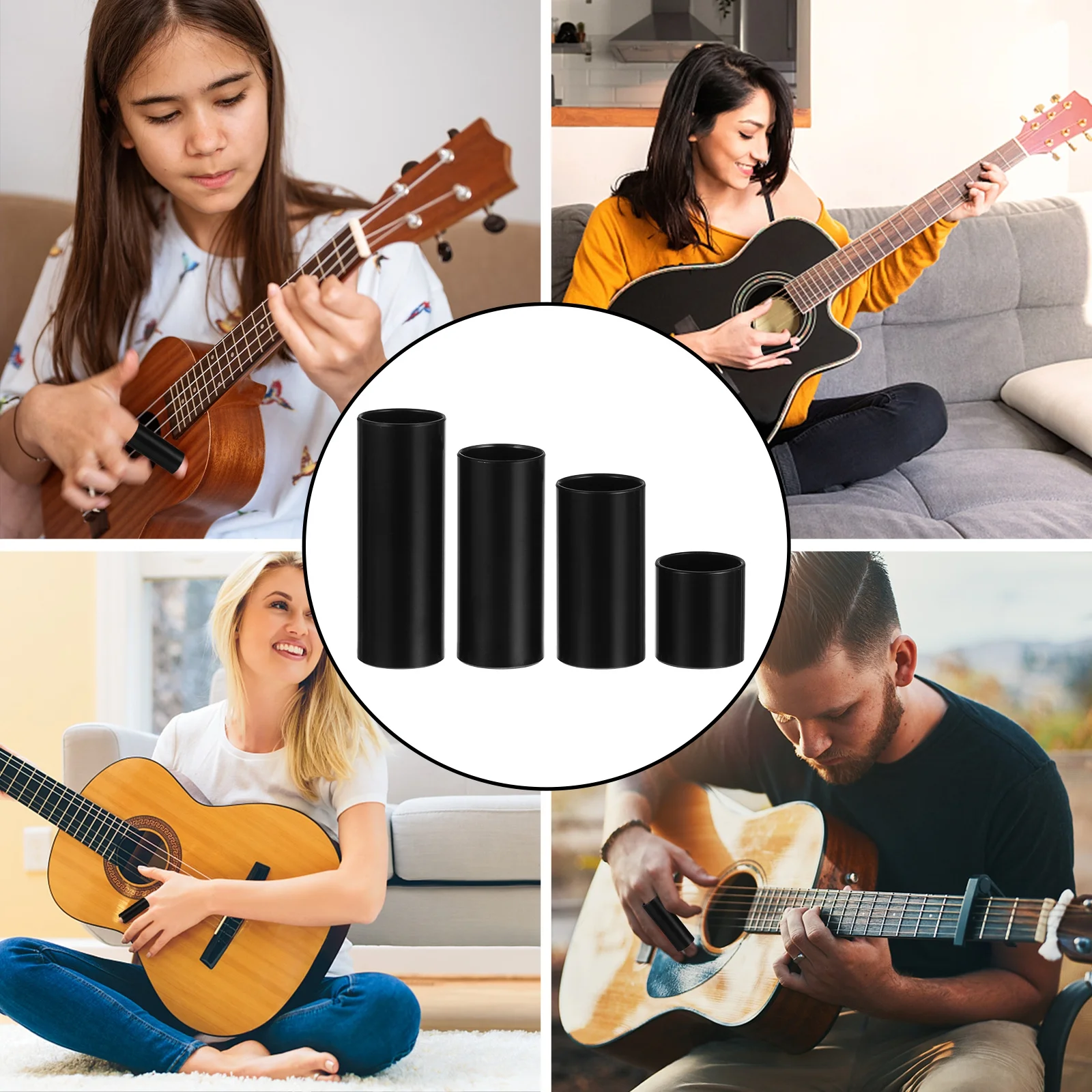 

1Set Guitar Slide Bar Finger Cover Professional for Electric Acoustic Guitar Playing Accessories