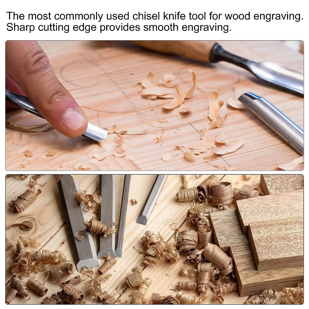 Wood Carving Tools Professional Woodworking Graver Chisel Kit Gouges Tools For Basic Detailed Carving Woodworkers Gouges