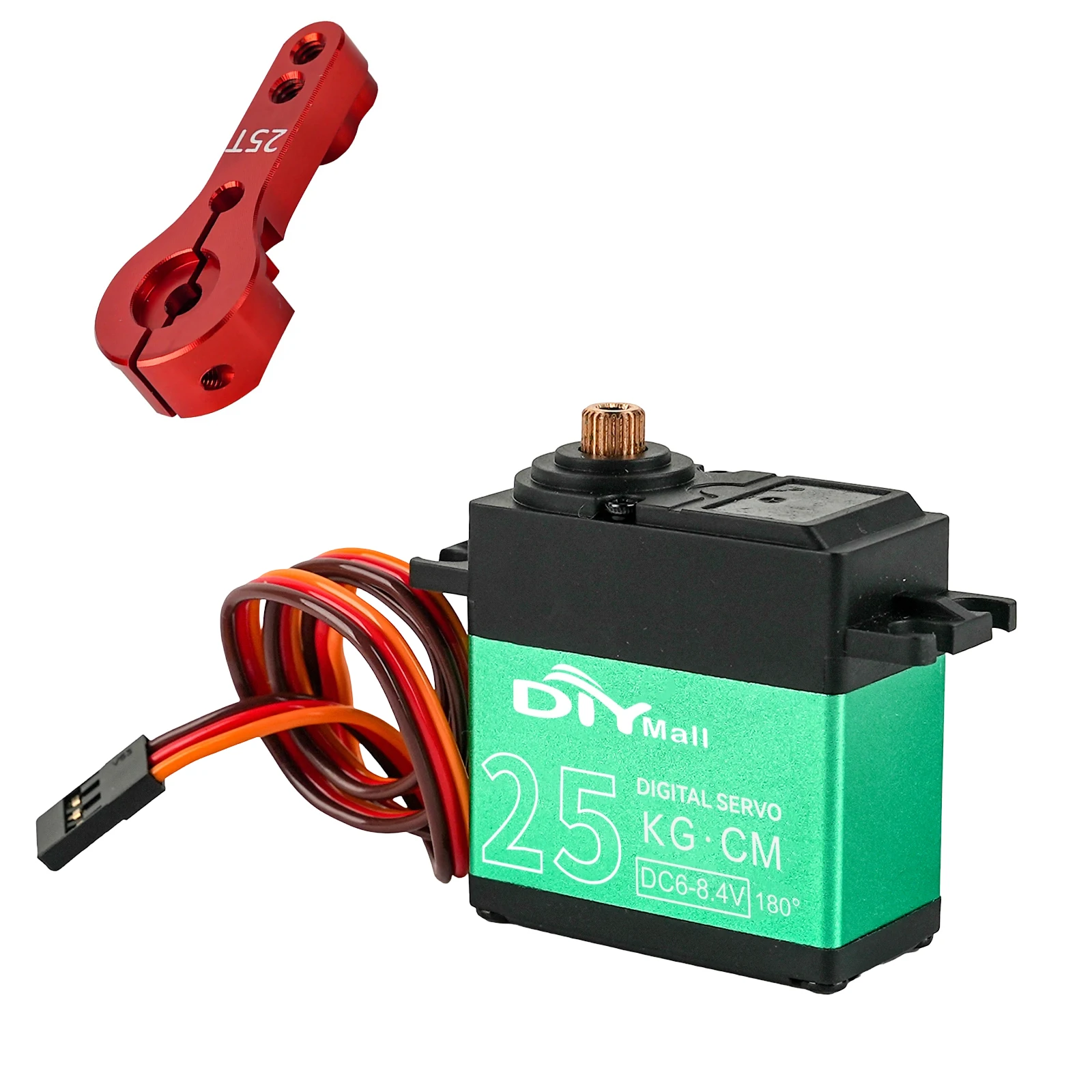 

TD-8825MG Digital Servo 25kg High Torque 360° Rotation 180/270° Angle Control Metal Gear RC Servo for Robot Gimbal Car Aircraft