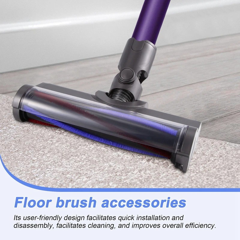 مكنسة كهربائية لاسلكية مع أضواء LED خضراء ، ملحقات فرشاة أرضية ، Dyson V6 ، DC58 ، DC59 ، DC61 ، DC62 ، DC74