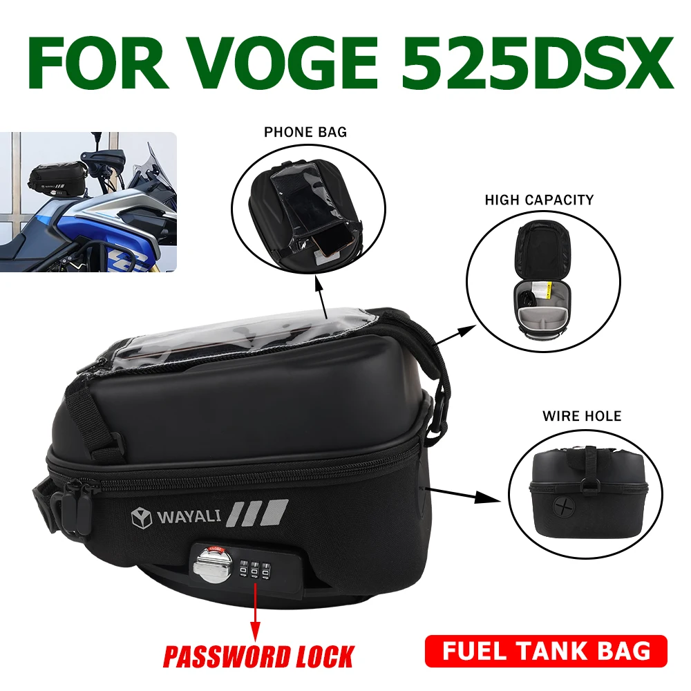 

Motorcycle Accessories Fuel Tank Bag Backpack Tanklock Bags For Loncin Voge DSX 525 DSX 525DSX DS525X DSX525 DS 525 X 2023 2024