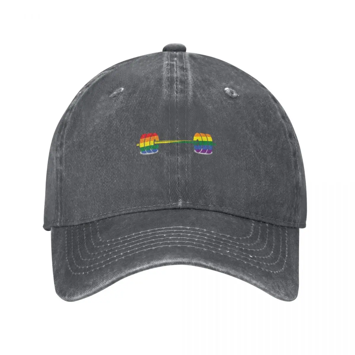 

Pride Rainbow Barbell Baseball Cap Dropshipping Rave Women's Beach Outlet 2025 Men's