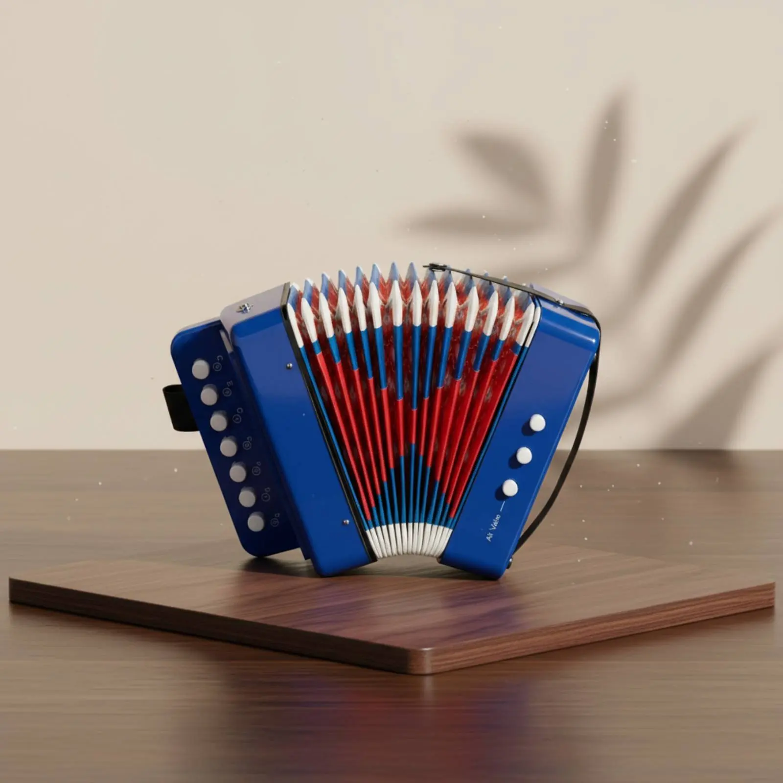 7 Key Accordion Perfect Gift Mini Accordion Kids Instrument Educational Develops Musical Talent for Beginners