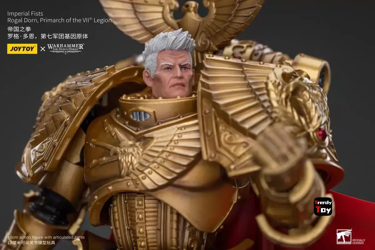 

【24-Hour Shipping】JOYTOY Warhammer 40K 1/18 Action Figure Imperial FistsRogal Dorn Primarch of The Vll Legion Collection Toy