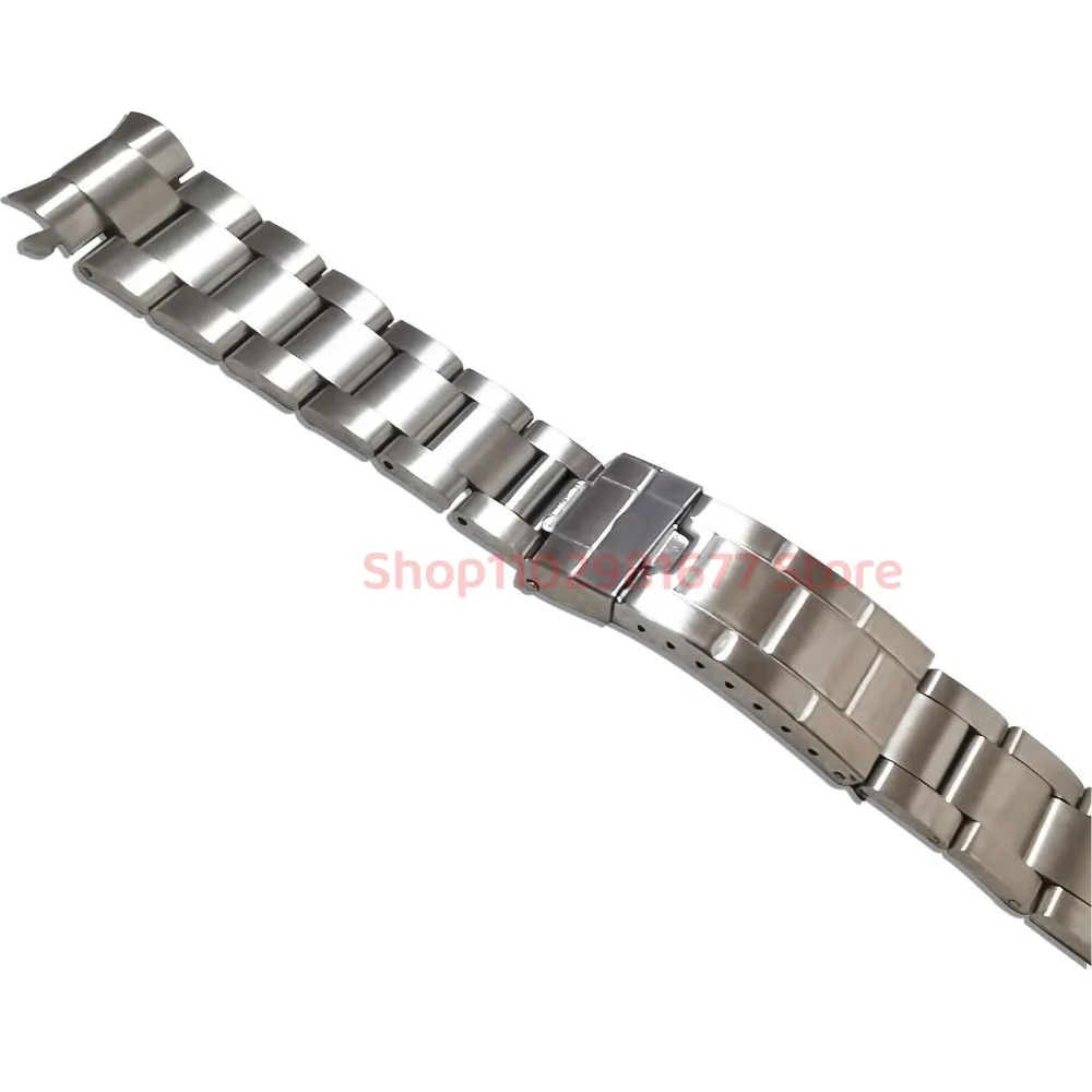 20mm 316L Solid Stainlee Steel Vintage Grid Buckle Oyster Curved End Watch Strap Band Fits for RLX 116719 16570 16610 93150