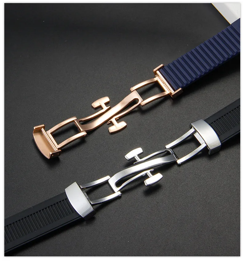 Silicone Watch Strap For Patek Philippe Nautilus 5711 5726 5712g 5980 Rubber watchband men wristband Bracelet 25MM*13MM