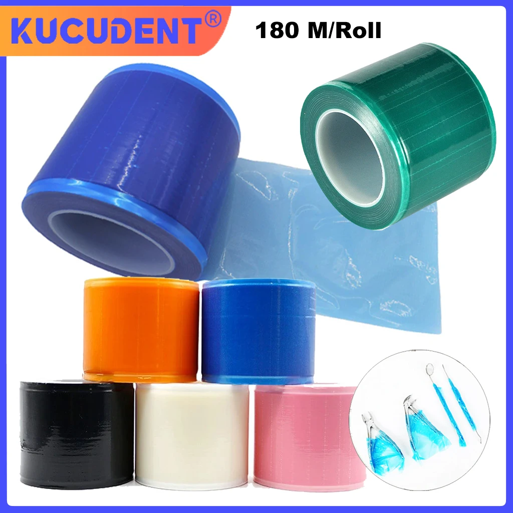 1200pcs Dental Protective Barrier Film Waterproof Anti-Fouling Tape Disposable Isolation Membrane Colorful Plastic Protect Tape