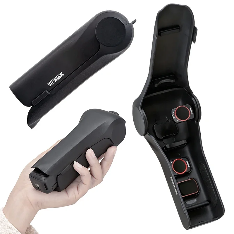 Für DJI Osmo Pocket 4 Hartschalenkoffer Vollständiger Schutz mit Objektivschutz Schnellverschluss-Klappdesign für Vlog-Zubehör
