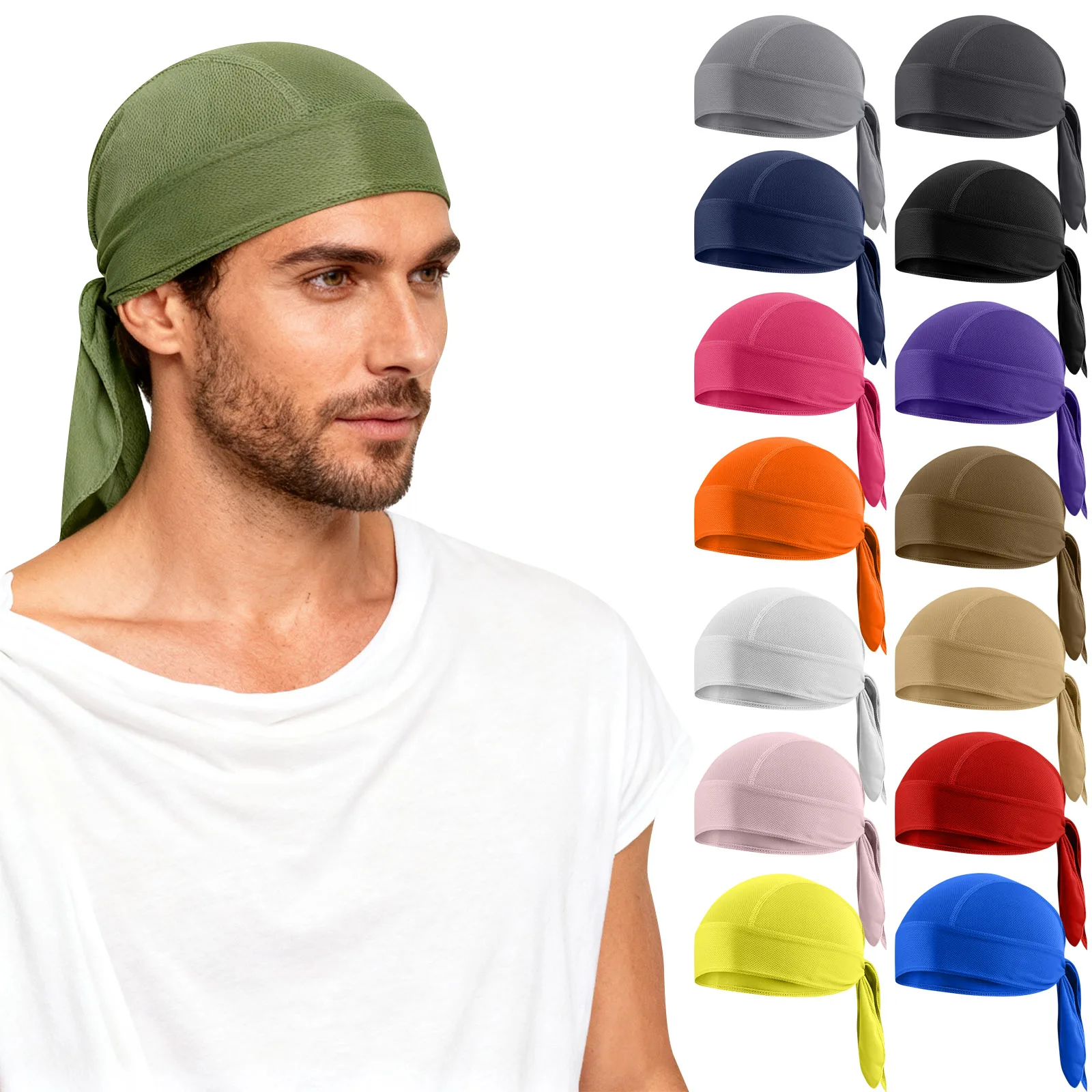 

Велосипедная быстросохнущая пиратская шляпа с дышащей сеткой, пиратская бандана, впитывающая пот, шлем, внутренняя крышка на голову, кепка с черепом для мужчин