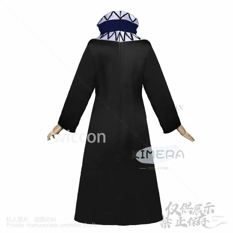 

a7d@Anime HxH Cosplay Feitan Pōtoo Costume Black Coat Uniform Dress Wigs For Halloween Christmas Party Cos Man Woman Customizeda