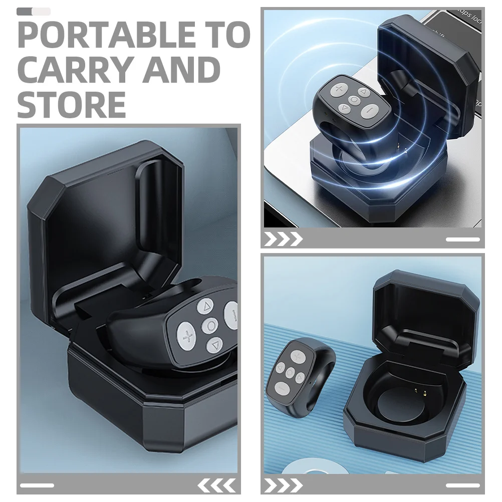 

1Set Control Fast Pairing Portable Selfie Remote Camera Shutter Clicker Phone Controller Electronic Book Page