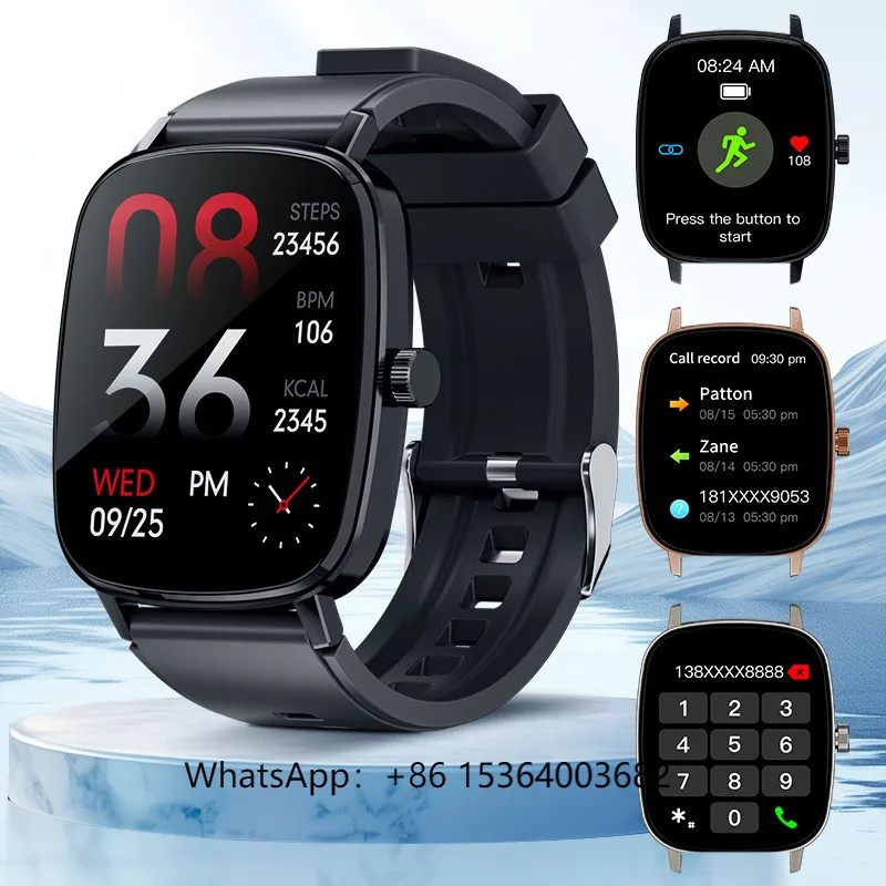 

TJXL-AW63 Pro 2.01-Inch Smart Watch for Men/Women Fitness Tracker BT Call Android Operation IP67 Magnetic Outdoor Square Smartwa