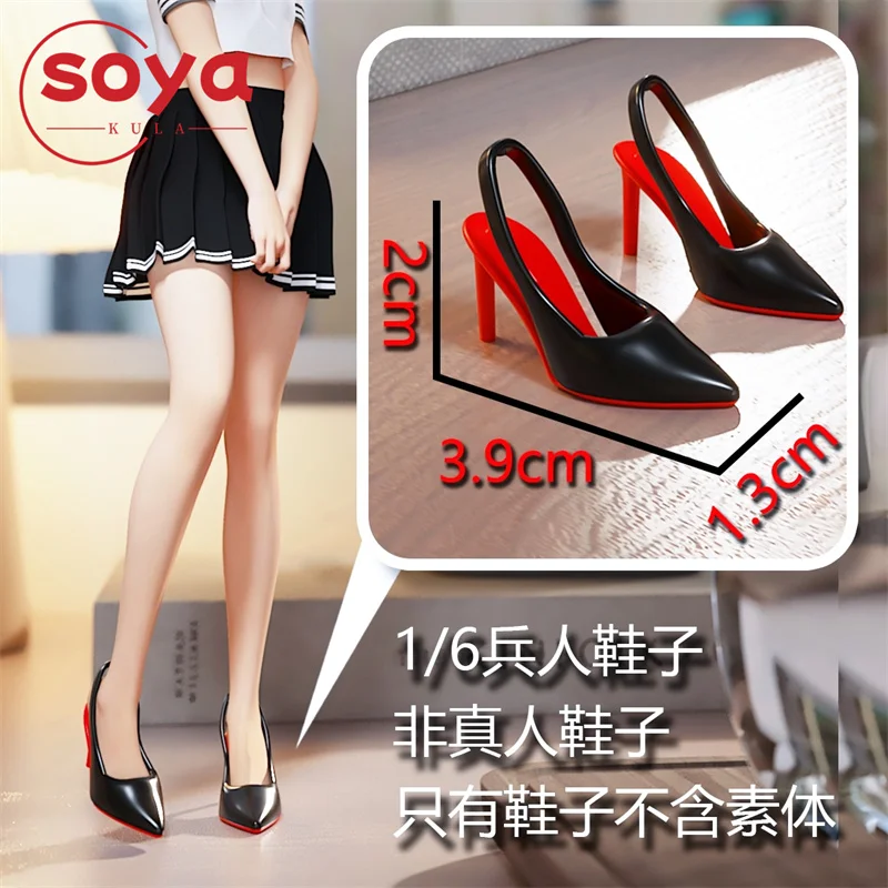 1/6 skala Sexy Spitz-Toe Dünne Ferse High Heels Schuhe Modell Fit 12'' Weibliche Soldat Action Figur Körper puppen
