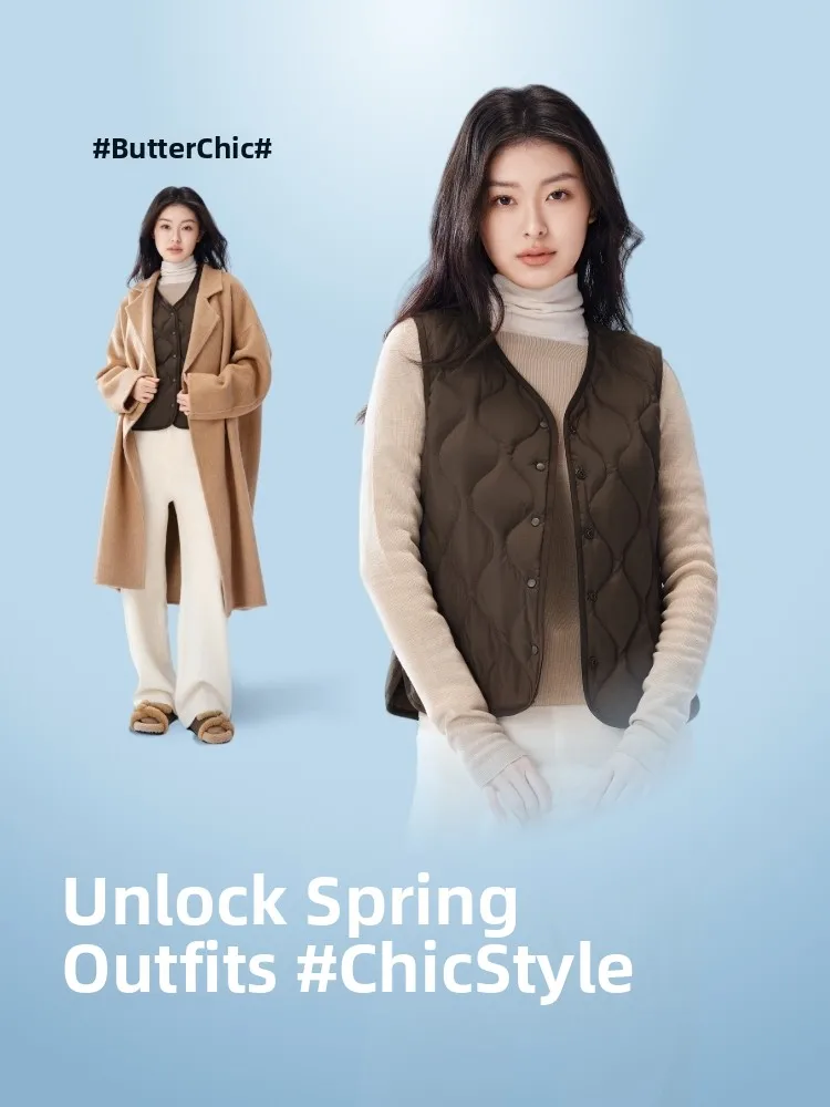 Bosideng Herfst Nieuwe vrouwen ort Home Faion donsvest Innerlijke tweeweg polyestervezel Du down No-Slee Hoed-kraag