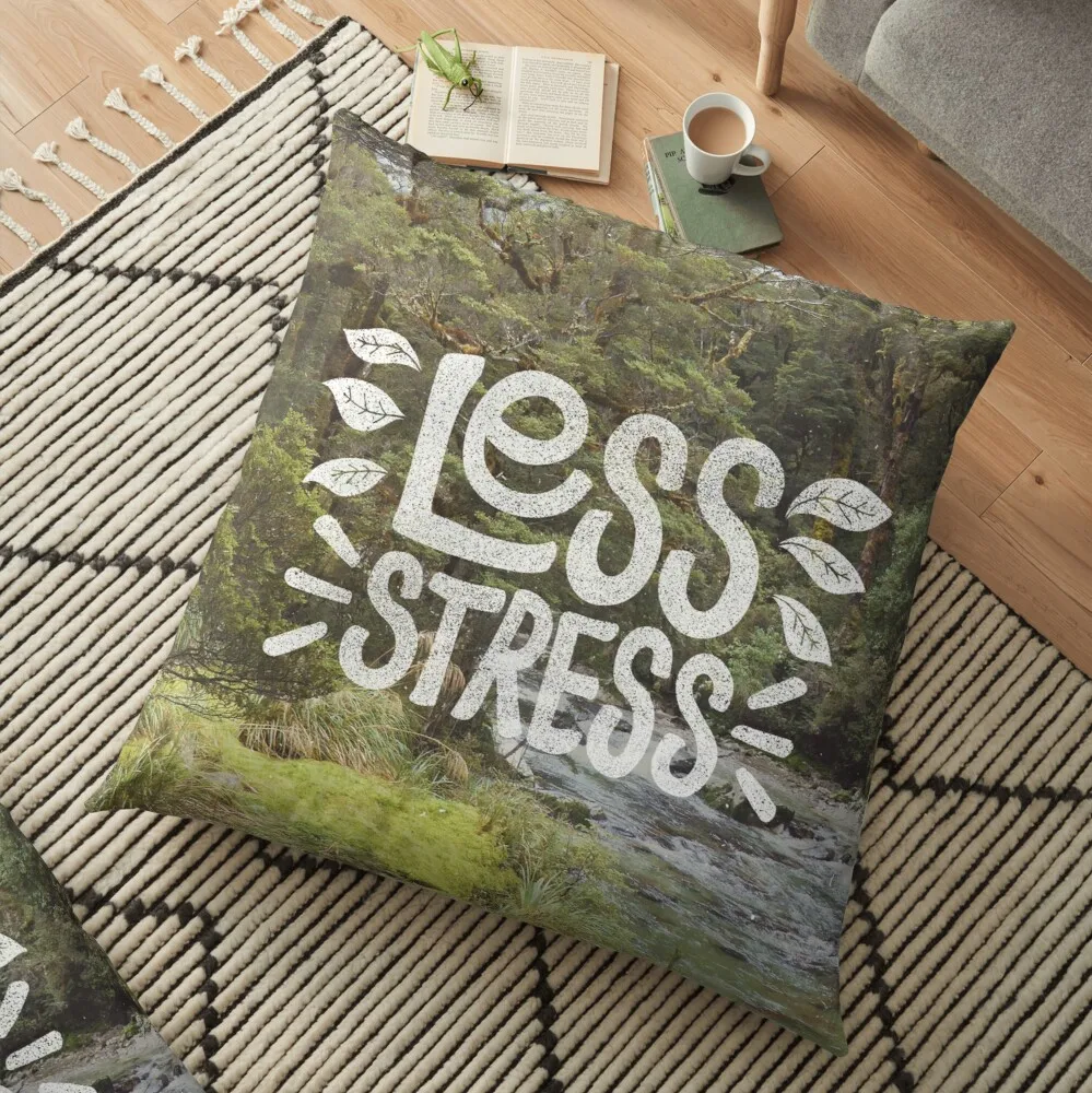 

Less Stress Floor Pillow Couch Cushions