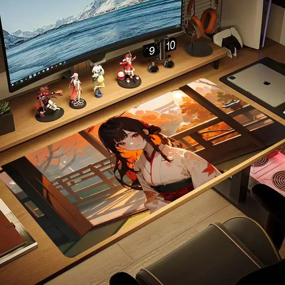 

Anime Girl Mouse Pad 90x40CM non-slip Gaming Mousepad Gamer E-Sports Mouse Mat Game Mechanical Keyboard XXL Desk Mat