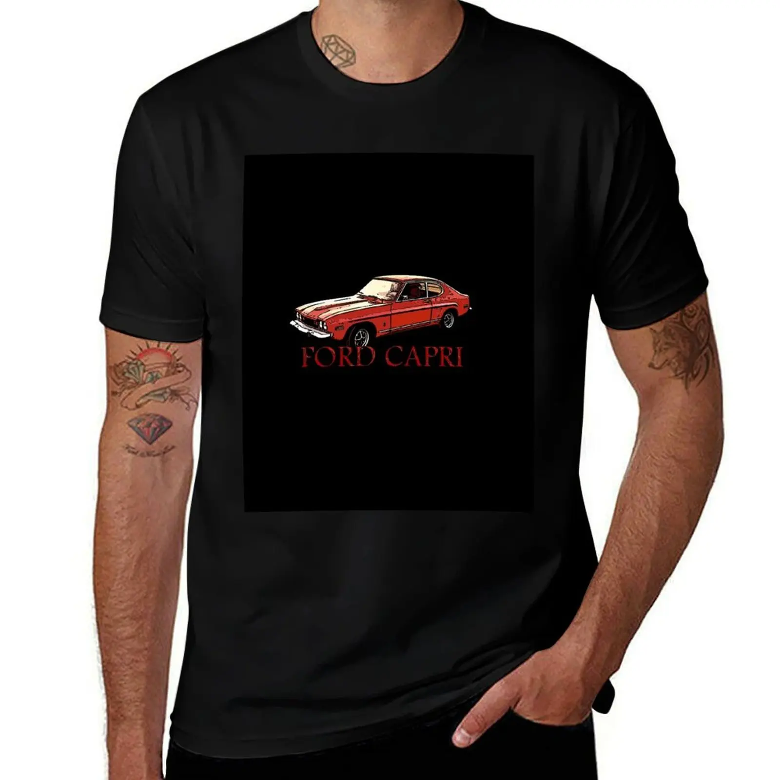 T-shirt FORD CAPRI T-Shirt hippie clothes valentines clothes funny shirt cotton anime figures anime shirts men