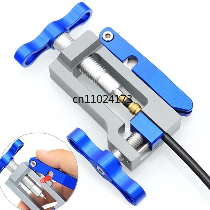 

2 in 1 Bike Hydraulic Disc Brake Oil Needle Tools Driver Hose Cutter Cable Pliers Olive Connector Insert BH59 BH90 Install Press